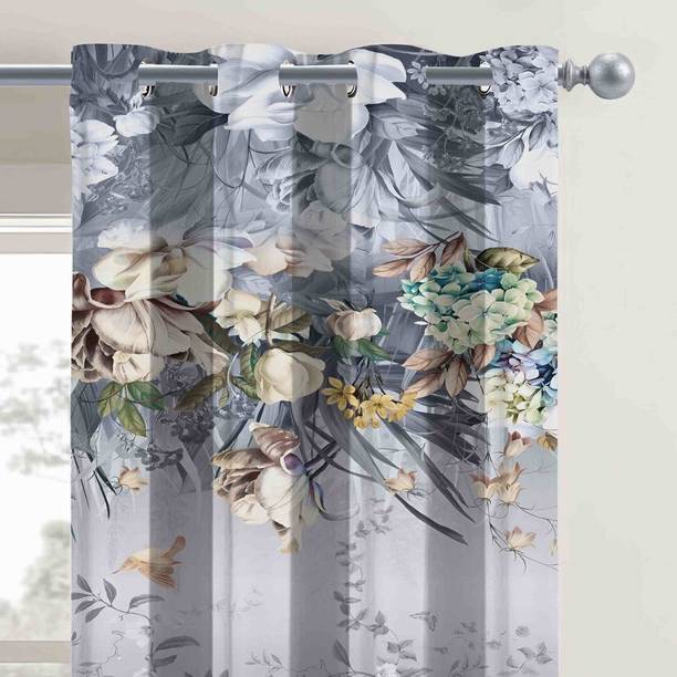 PIYU HOME FURNISHINGS 274 cm (9 ft) Long Door Polyester Blackout Curtain Single Curtain