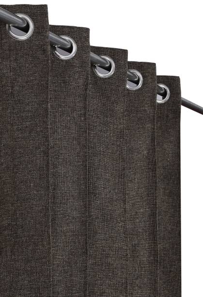 FURNADO 243.84 cm (8 ft) Shower Jacquard Room Darkening Curtain (Pack Of 2)