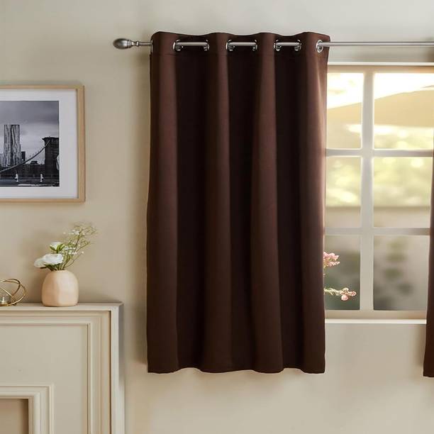 CARLTON LONDON 150 cm (5 ft) Window Polyester Blackout Curtain Single Curtain