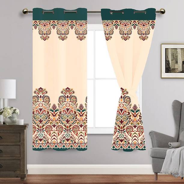 ABPLARGEST 274 cm (9 ft) Long Door Polyester Room Darkening Curtain Single Curtain