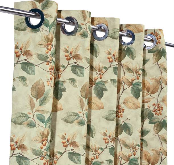 The Curtain Factory 213 cm (7 ft) Window Polyester Room Darkening Curtain Single Curtain
