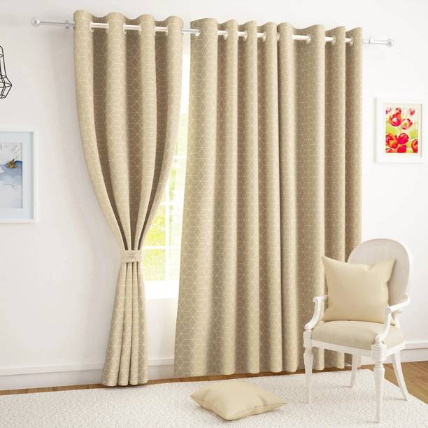 Story@home 215 cm (7 ft) Door Polyester Blackout Curtain (Pack Of 2)