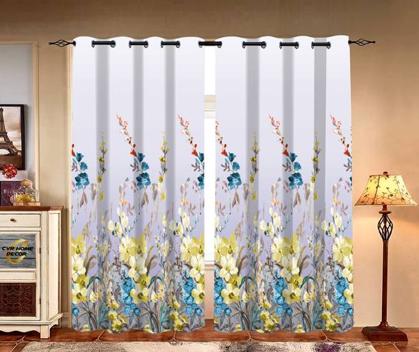 DRAPEHOUSE 224 cm (7 ft) Door Polyester Room Darkening Curtain Single Curtain