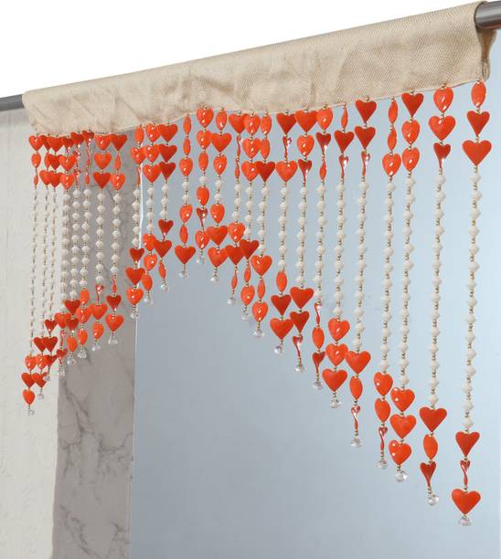 VOBLIN 60 cm (2 ft) PVC Transparent Door Curtain Single Curtain