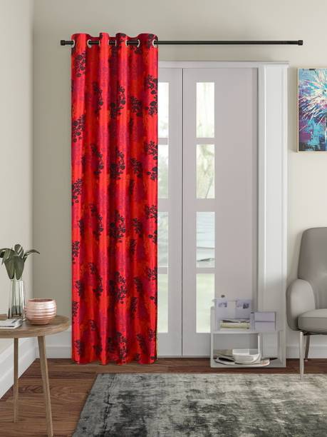 Cortina 210 cm (7 ft) पॉलिएस्टर दरवाज़ा पर्दा एक पर्दा