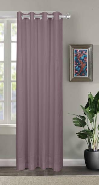 The Linen Company 274 cm (9 ft) Long Door Cotton Room Darkening Curtain Single Curtain