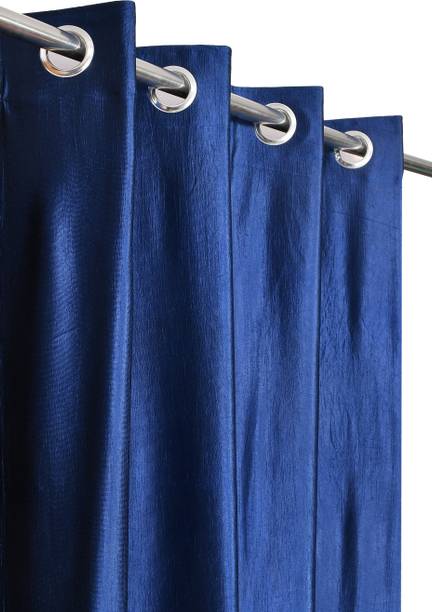DrapeHomez 213 cm (7 ft) Door Polyester Semi Transparent Curtain Single Curtain