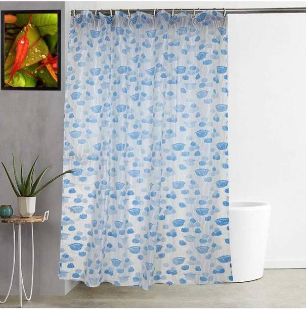 PRIMAH 152.4 cm (5 ft) Window PVC Room Darkening Curtain Single Curtain