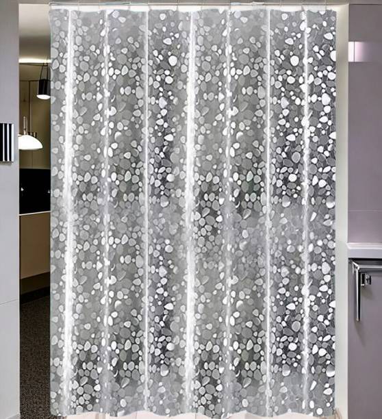 Home Ark 213 cm (7 ft) Long Door Polyester Room Darkening Curtain Single Curtain