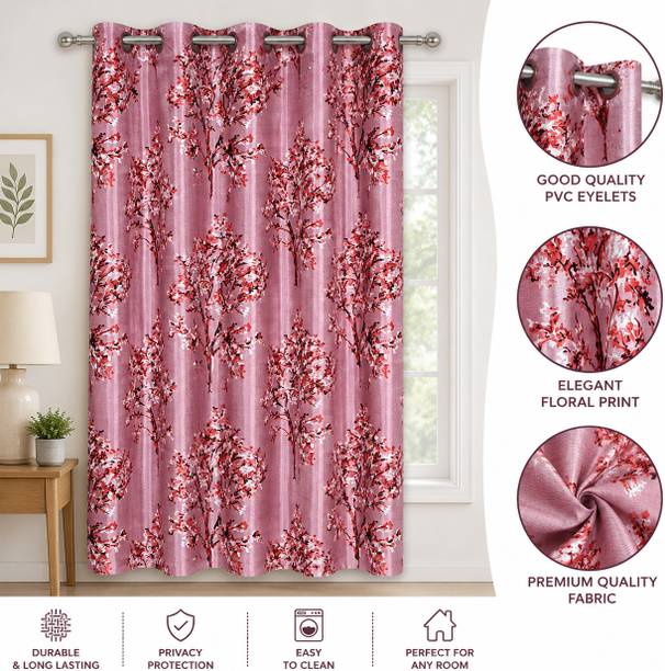 Super Premium 210 cm (7 ft) Door Polyester Room Darkening Curtain Single Curtain