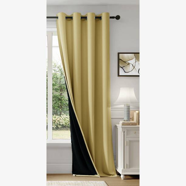 HOMEMONDE 152.4 cm (5 ft) Polyester Blackout Window Curtain Single Curtain