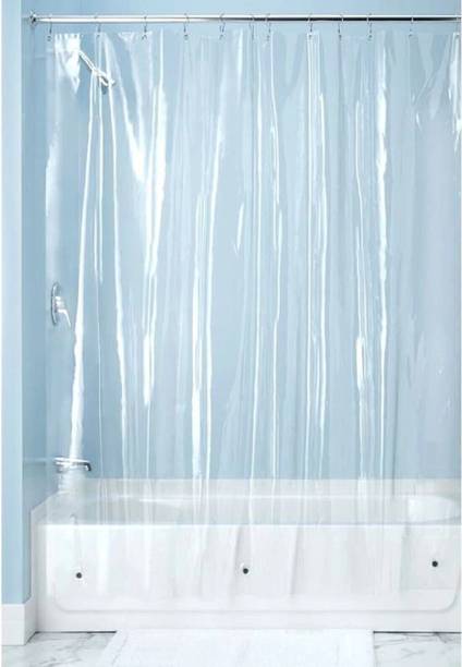 SHAVIN 284 cm (9 ft) Long Door PVC Transparent Curtain Single Curtain