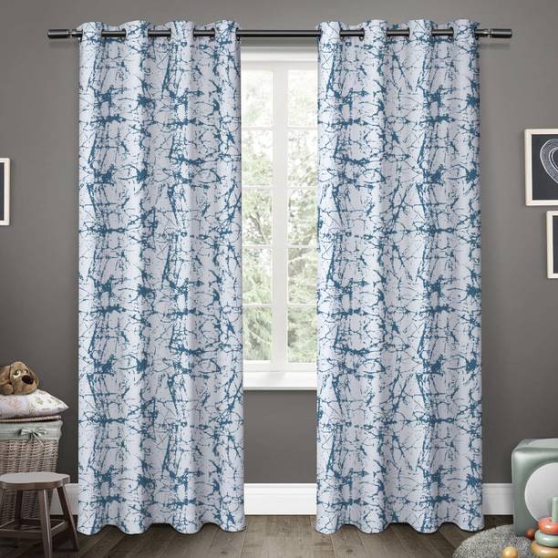 DRAPEHOUSE 215 cm (7 ft) Door Polyester Room Darkening Curtain Single Curtain