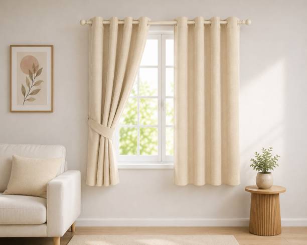 GOUTAM ENTERPRISES 152 cm (5 ft) Window Polyester Room Darkening Curtain Single Curtain
