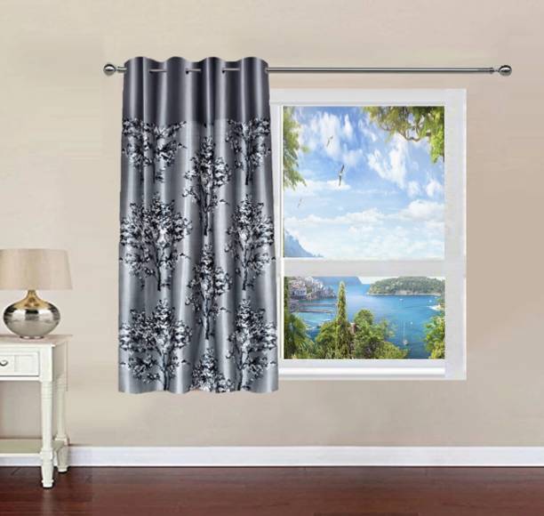 NAJARA FASHION 152 cm (5 ft) Window Polyester Semi Transparent Curtain Single Curtain