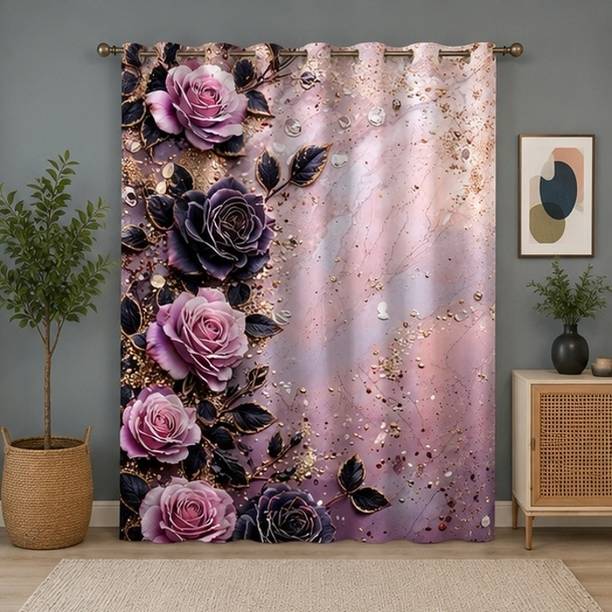 AASHRAE 153 cm (5 ft) Window Polyester Room Darkening Curtain Single Curtain