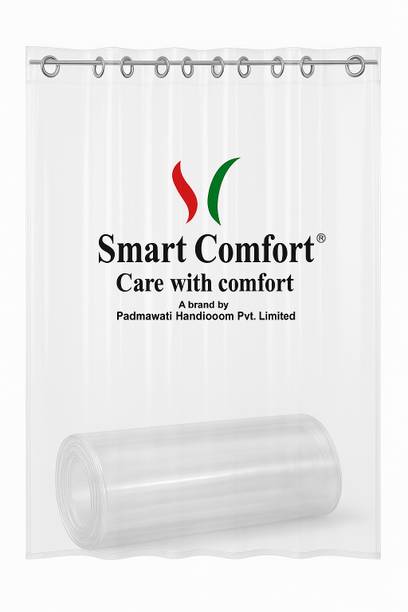 Padmansh 214 cm (7 ft) Sliding/Patio Door PVC Transparent Curtain Single Curtain