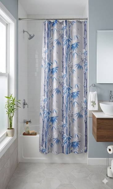 The Vyaparis 213 cm (7 ft) Shower PVC Room Darkening Curtain Single Curtain
