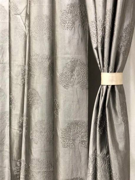 DTODEXPRESS 213.3 cm (7 ft) Polyester Room Darkening Door Curtain (Pack Of 2)