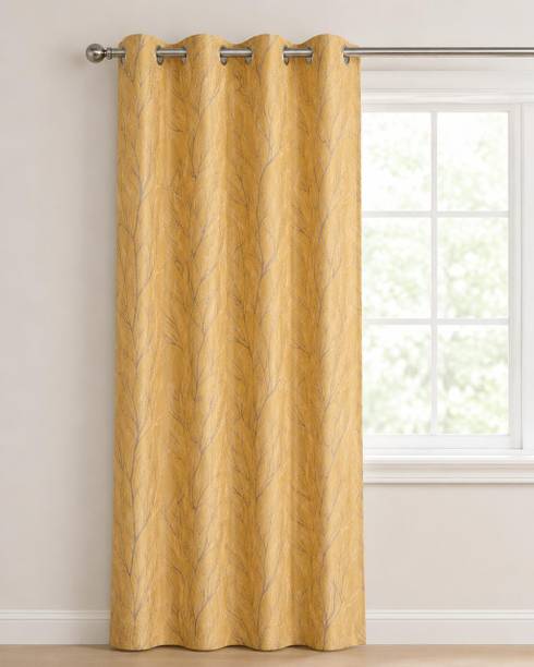 shopgallery 153 cm (5 ft) Window Polyester Room Darkening Curtain Single Curtain