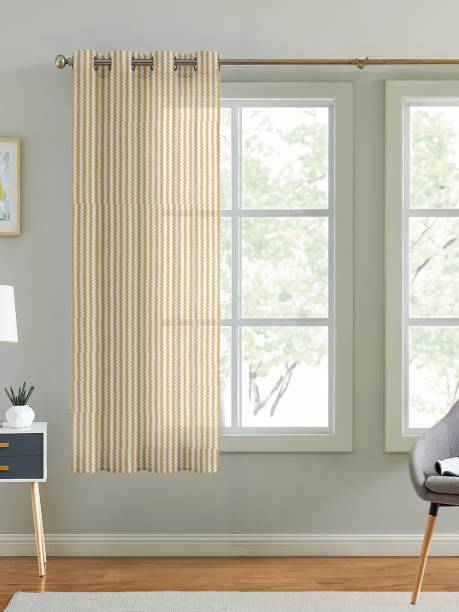 Cortina 150 cm (5 ft) Polyester Transparent Window Curtain Single Curtain