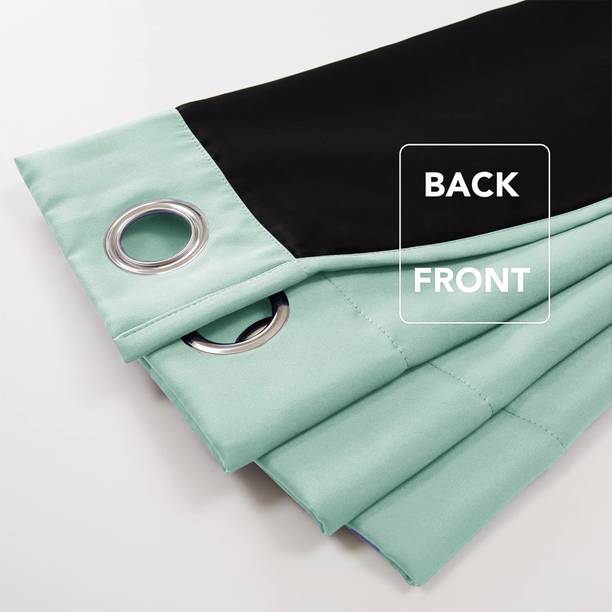 HOMEMONDE 243.84 cm (8 ft) Shower Polyester Blackout Curtain Single Curtain