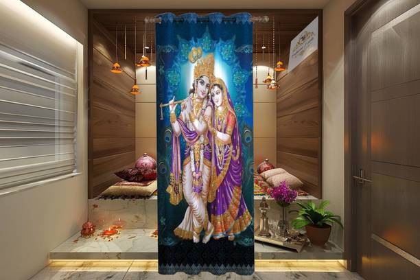 FOOFARAW TEXTILE 274 cm (9 ft) Long Door Polyester Room Darkening Curtain Single Curtain