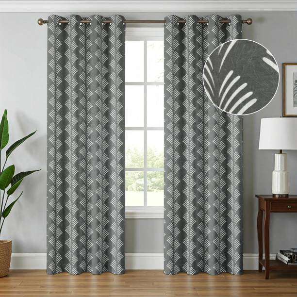 shopgallery 274 cm (9 ft) Long Door Polyester Room Darkening Curtain (Pack Of 2)