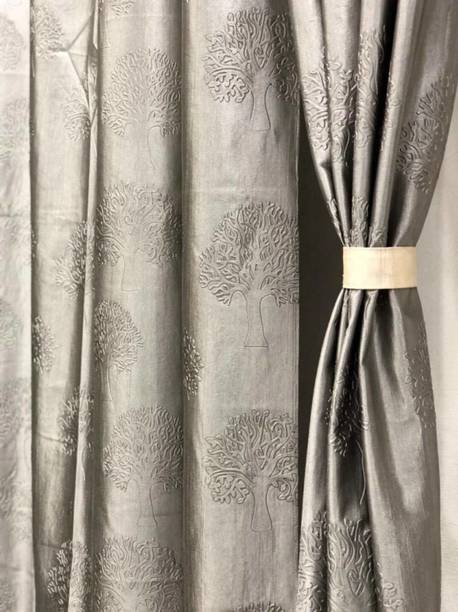 DTODEXPRESS 152.4 cm (5 ft) Polyester Room Darkening Window Curtain (Pack Of 2)
