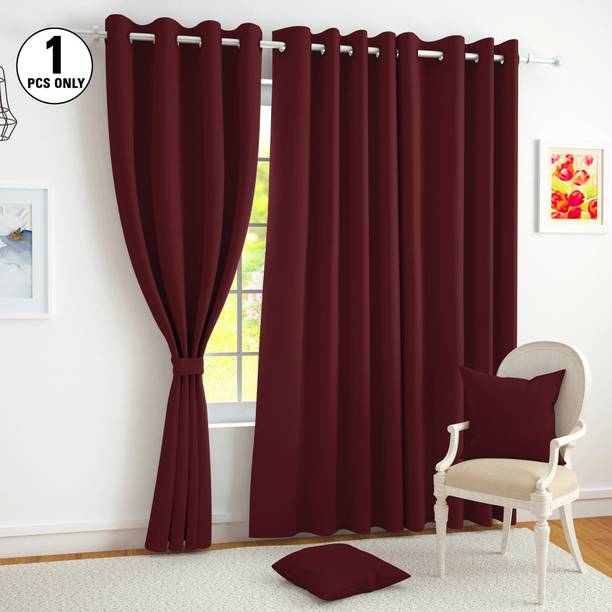 Story@home 275 cm (9 ft) Long Door Polyester Blackout Curtain Single Curtain