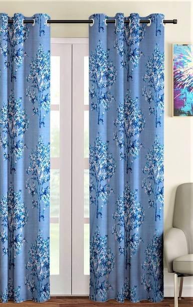 Fashion String 213 cm (7 ft) Polyester Semi Transparent Door Curtain Single Curtain