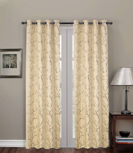 Flipkart SmartBuy 213 cm (7 ft) Door Polyester Blackout Curtain (Pack Of 2)