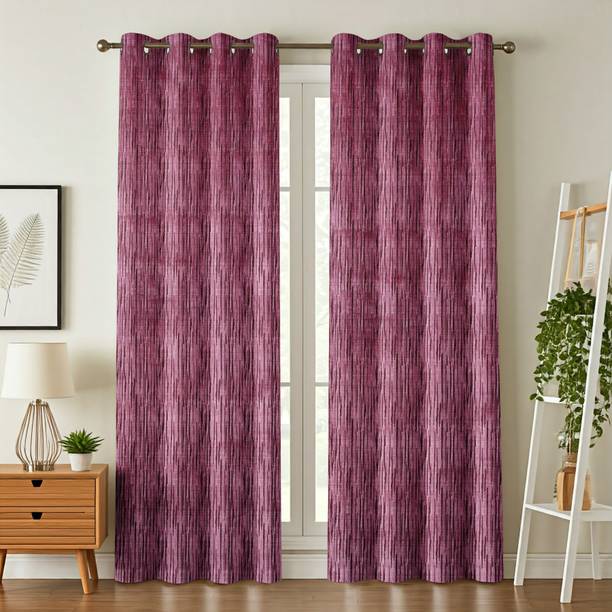 Kraftiq Homes 152 cm (5 ft) Window Polyester Room Darkening Curtain (Pack Of 2)