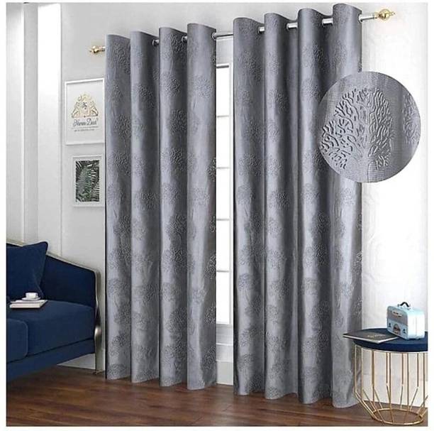Coirgarden 152 cm (5 ft) Window Polyester Room Darkening Curtain (Pack Of 2)
