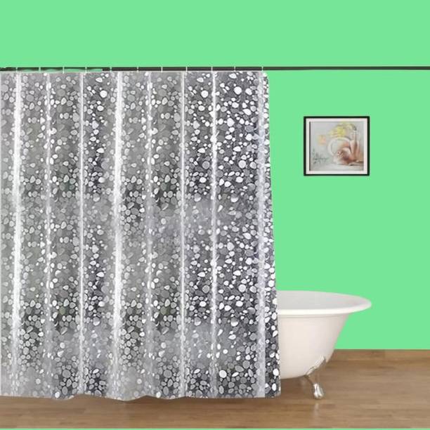 Home Ark 213 cm (7 ft) Door Polyester Semi Transparent Curtain Single Curtain