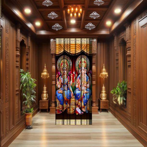 FOOFARAW TEXTILE 152 cm (5 ft) Window Polyester Room Darkening Curtain Single Curtain