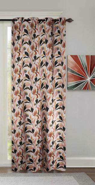 Home-The best is for you 270 cm (9 ft) Long Door Polyester Blackout Curtain Single Curtain