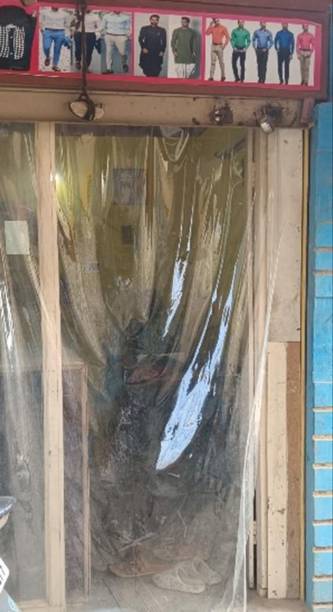 Variety Products Collection 214 cm (7 ft) PVC Transparent Door Curtain Single Curtain