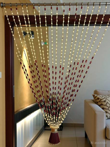 Radhey Radhey Decor 274 cm (9 ft) Long Door PVC Transparent Curtain Single Curtain
