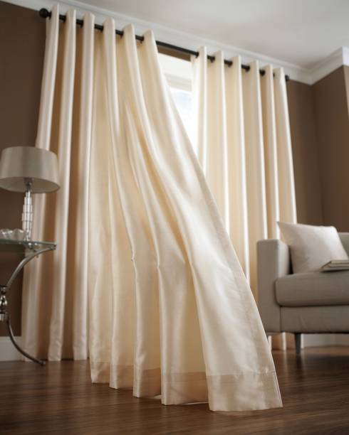 SoftSphere 211 cm (7 ft) Window Polyester Semi Transparent Curtain (Pack Of 2)