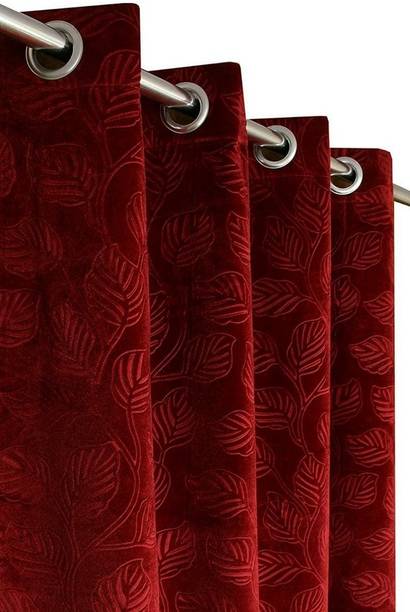 Stackers 152 cm (5 ft) वेल्वेट खिड़की पर्दा एक पर्दा