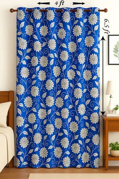 NEEDIT 213 cm (7 ft) Polyester Semi Transparent Door Curtain Single Curtain