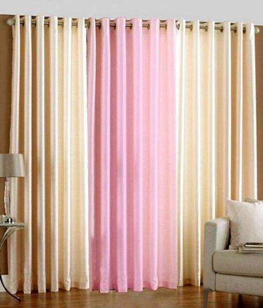 CURTLIE 152.4 cm (5 ft) Long Door Polyester Semi Transparent Curtain Single Curtain