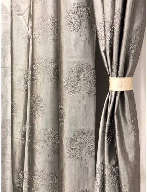 Sanvi creatinoss 274 cm (9 ft) Long Door Polyester Room Darkening Curtain (Pack Of 2)