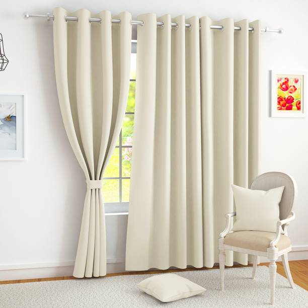 Story@home 275 cm (9 ft) Long Door Polyester Blackout Curtain Single Curtain