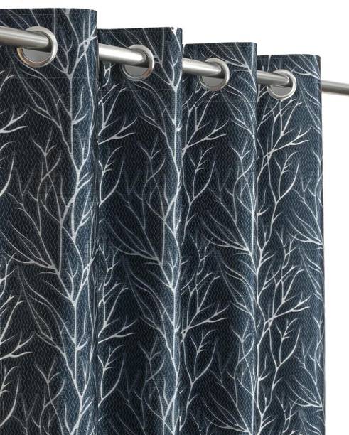 niharika 274 cm (9 ft) Long Door Polyester Room Darkening Curtain (Pack Of 2)