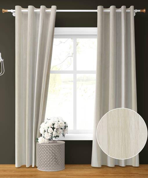 Galaxy Home Décor 213 cm (7 ft) Polyester Room Darkening Door Curtain (Pack Of 2)