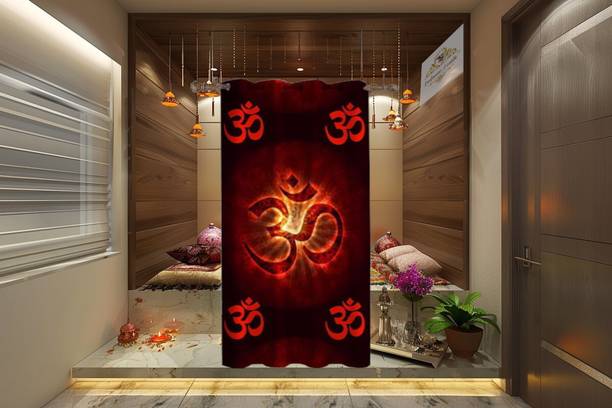 FOOFARAW TEXTILE 274 cm (9 ft) Long Door Polyester Room Darkening Curtain Single Curtain