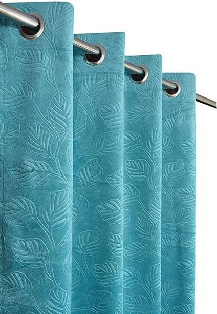 Stackers 152 cm (5 ft) वेल्वेट खिड़की पर्दा एक पर्दा