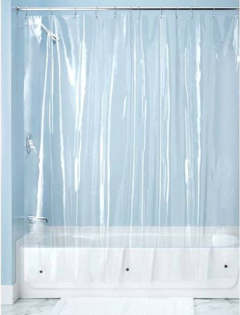 SHAVIN 220 cm (7 ft) Door PVC Transparent Curtain Single Curtain